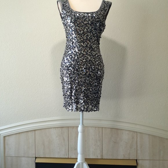 Guess Sequin Sheath Dress - Picture 8 of 12